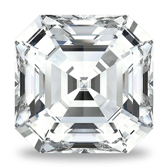 2.00 Carat Asscher Royal Premium Heirloom Moissanite D-E Color