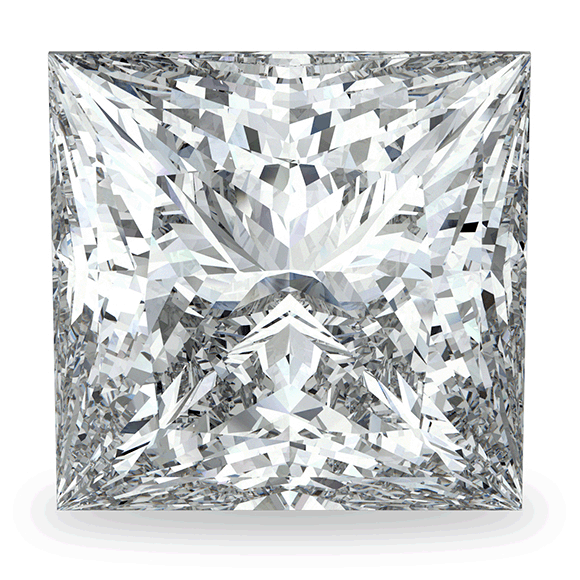 1.75 Carat Princess Royal Premium Heirloom Moissanite D-E Color